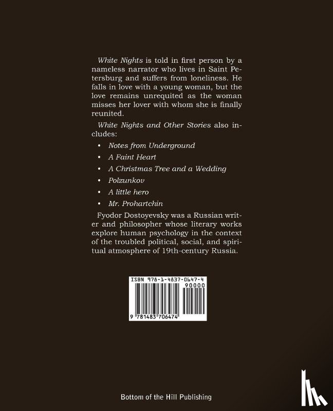 Dostoyevsky, Fyodor - White Nights and Other Stories
