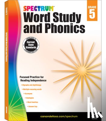 Spectrum - Spectrum Word Study and Phonics, Grade 5: Volume 84