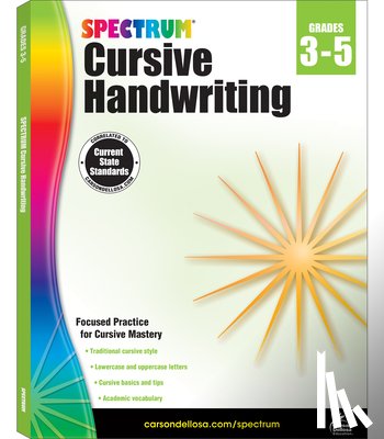 Spectrum - Spectrum Cursive Handwriting, Grades 3 - 5: Volume 108