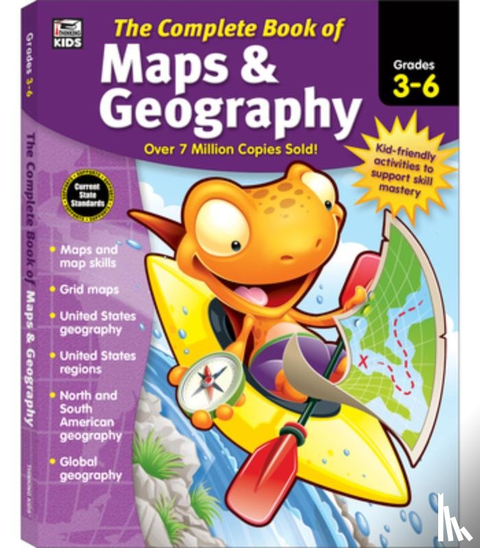 Thinking Kids - COMP BK OF MAPS & GEOG GR3-6