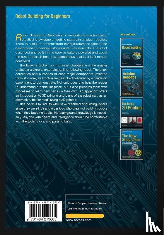 Cook, David - Robot Building for Beginners, Third Edition