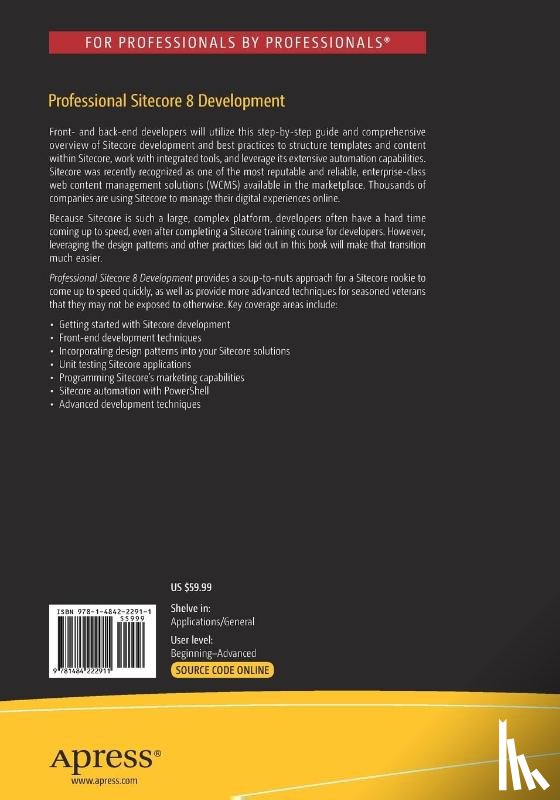 Wicklund, Phil, Wilkerson, Jason - Professional Sitecore 8 Development