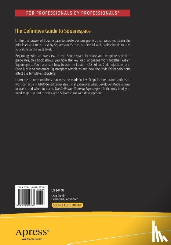 Martin, Sarah - The Definitive Guide to Squarespace