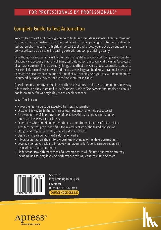 Axelrod, Arnon - Complete Guide to Test Automation