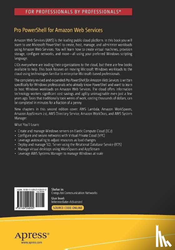 Beach, Brian, Armentrout, Steven, Bozo, Rodney, Tsouris, Emmanuel - Pro PowerShell for Amazon Web Services