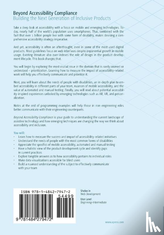 Chadha, Sukriti - Beyond Accessibility Compliance