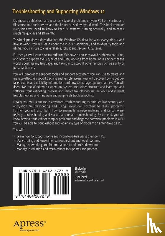 Halsey, Mike - Troubleshooting and Supporting Windows 11
