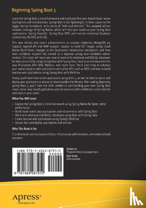 Reddy, K. Siva Prasad, Upadhyayula, Sai - Beginning Spring Boot 3