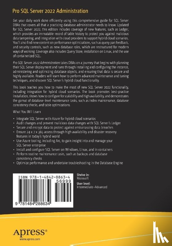 Carter, Peter A. - Pro SQL Server 2022 Administration