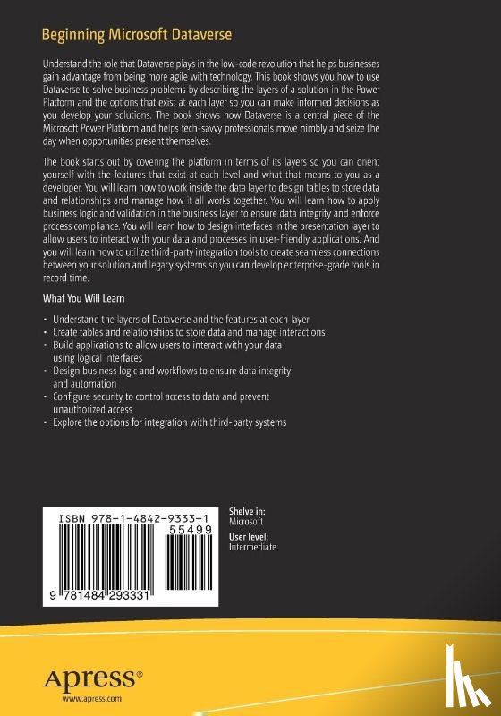 Hodel, Brian - Beginning Microsoft Dataverse
