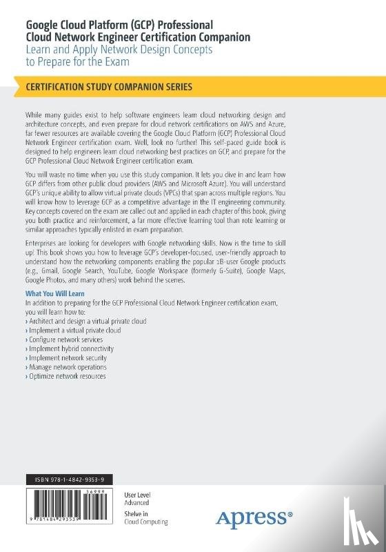 Cabianca, Dario - Google Cloud Platform (GCP) Professional Cloud Network Engineer Certification Companion