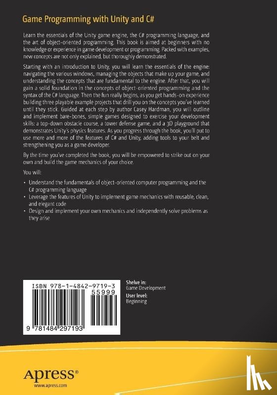Hardman, Casey - Game Programming with Unity and C#