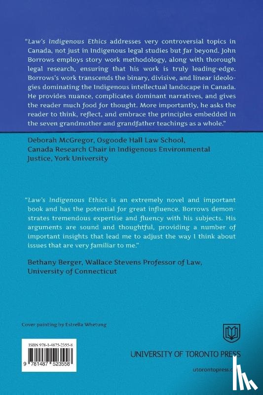 Borrows, John - Law's Indigenous Ethics