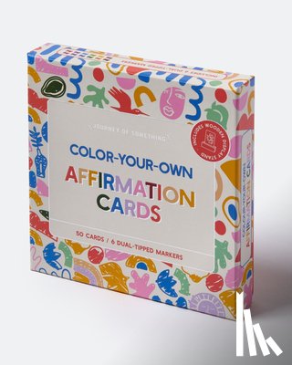 Something, Journey Of - Color Your Own Affirmation Cards - Creative Mindfulness & Positivity Kit