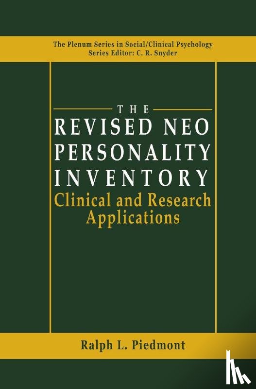 Ralph L. Piedmont - The Revised NEO Personality Inventory