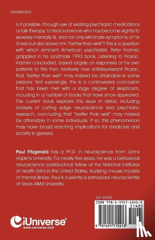 Fitzgerald Ph D, Paul J - Better Than Well?
