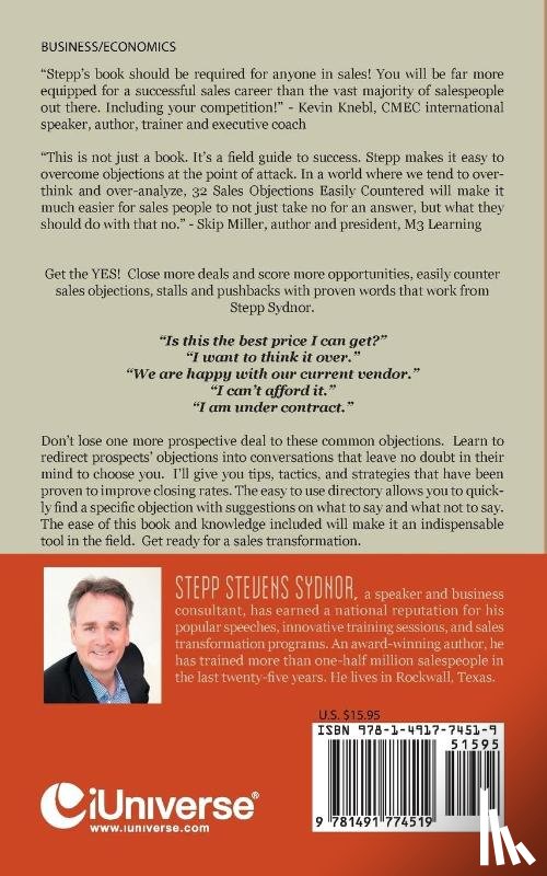 Sydnor, Stepp Stevens - 32 Sales Objections Easily Countered