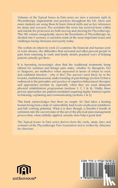 Gifford, Louis - Topical Issues in Pain 5