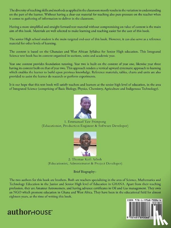 Arboh, Thomas Kofi, Frimpong, Emmanuel Yaw - FrimThom Integrated Science for Senior High Schools