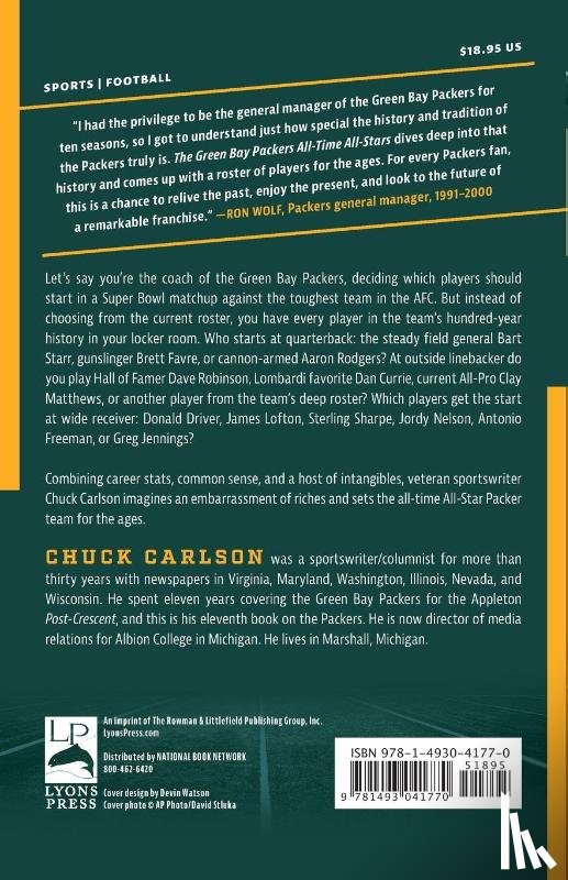 Carlson, Chuck - The Green Bay Packers All-Time All-Stars