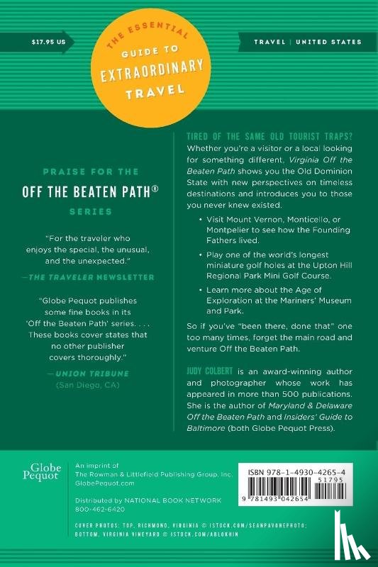 Colbert, Judy - Virginia Off the Beaten Path®