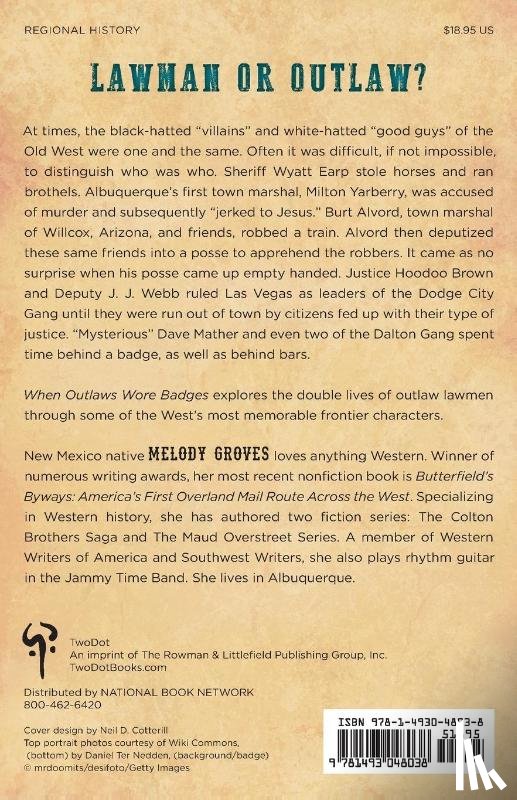 Groves, Melody - When Outlaws Wore Badges