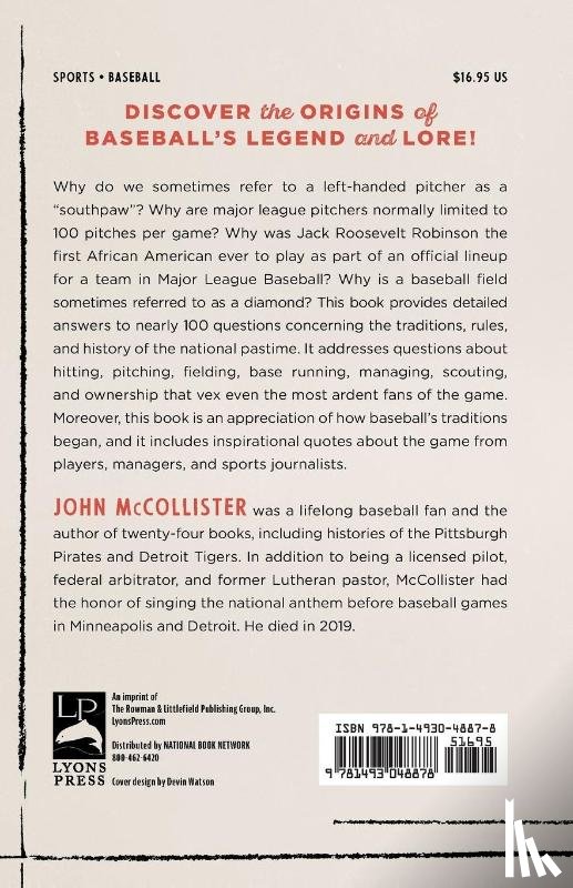 McCollister, John - The Baseball Book of Why