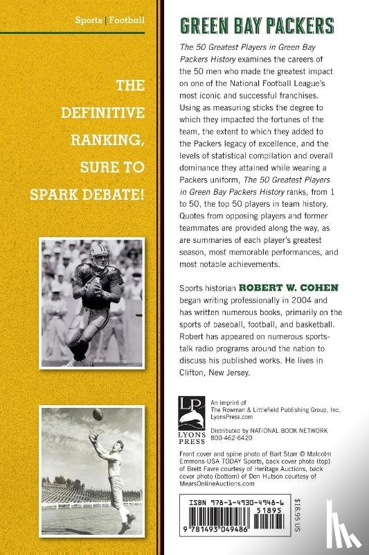 Cohen, Robert W. - The 50 Greatest Players in Green Bay Packers History