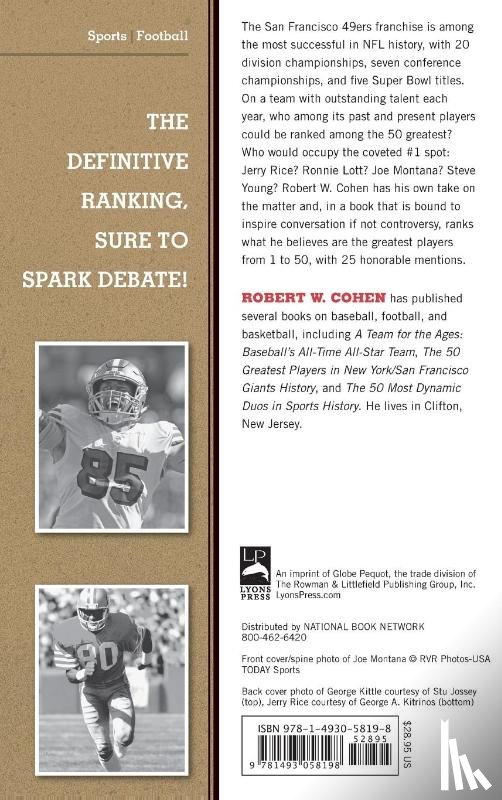 Cohen, Robert W. - The 50 Greatest Players in San Francisco 49ers History