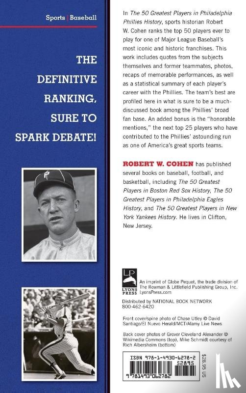 Cohen, Robert W. - The 50 Greatest Players in Philadelphia Phillies History