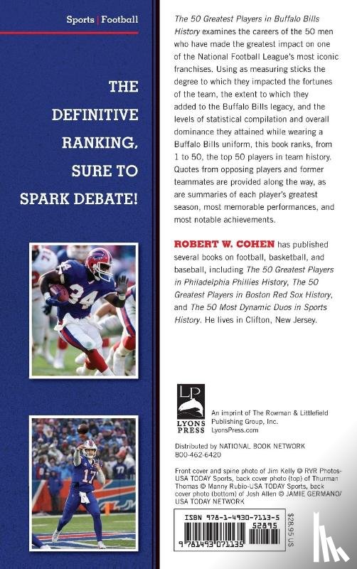 Cohen, Robert W. - The 50 Greatest Players in Buffalo Bills History
