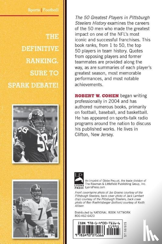 Cohen, Robert W. - The 50 Greatest Players in Pittsburgh Steelers History
