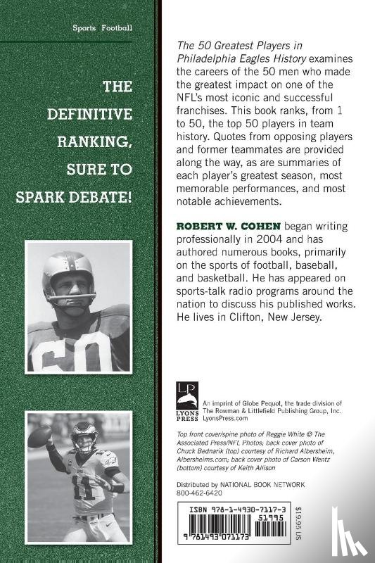 Cohen, Robert W. - The 50 Greatest Players in Philadelphia Eagles History