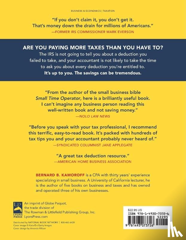 Kamoroff, Bernard B. - 475 Tax Deductions for All Small Businesses, Home Businesses, and Self-Employed Individuals