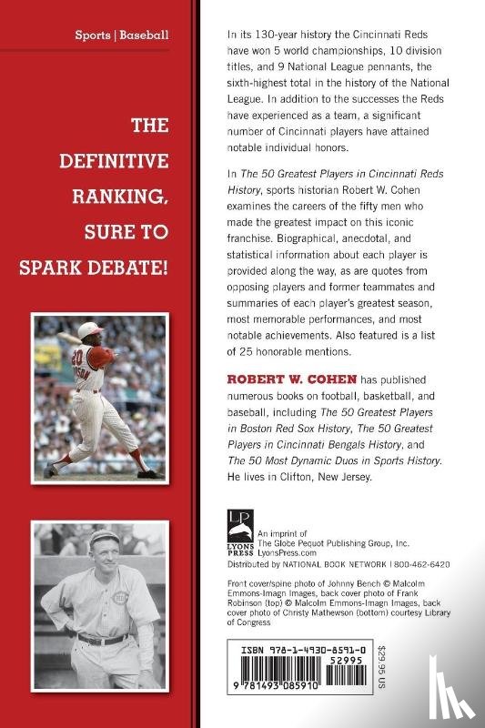 Cohen, Robert W. - The 50 Greatest Players in Cincinnati Reds History