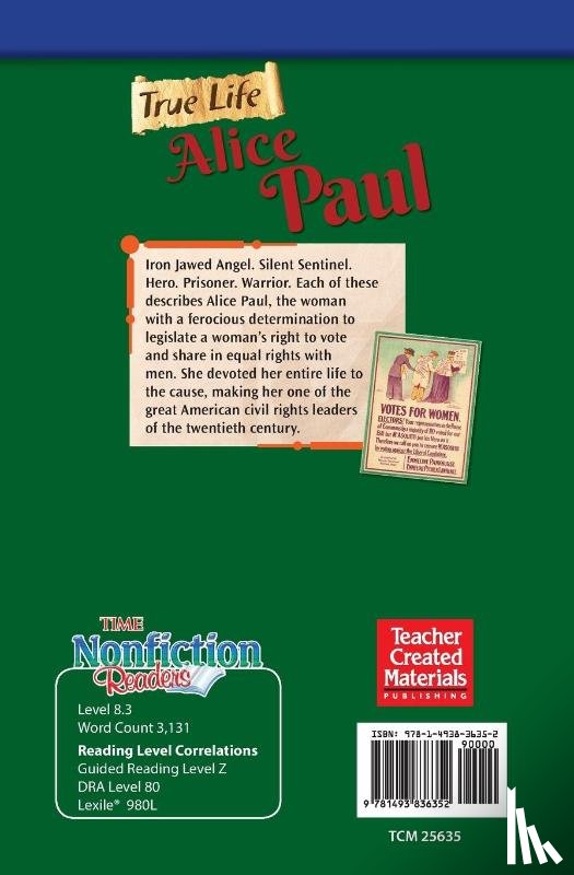 Herweck Rice, Dona - True Life: Alice Paul
