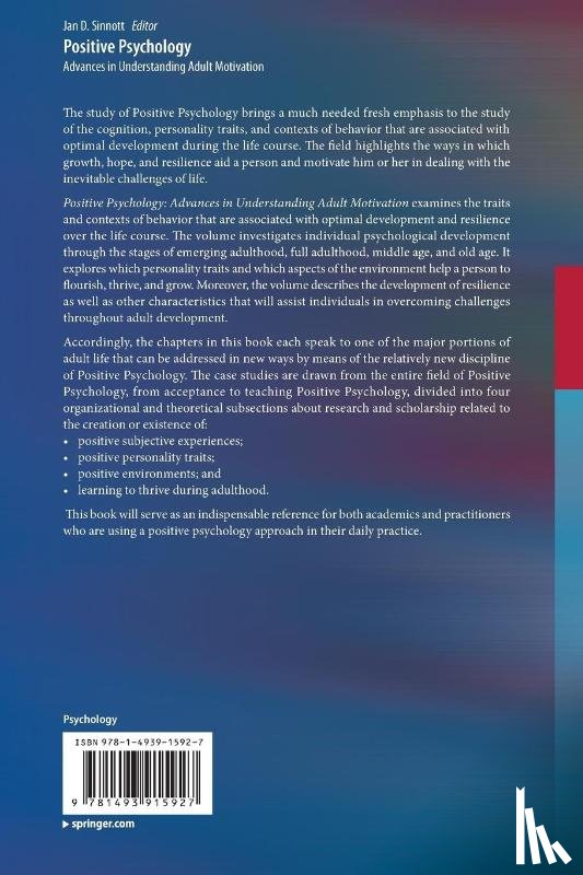 Jan D. Sinnott - Positive Psychology
