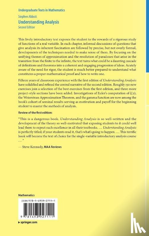 Abbott, Stephen - Understanding Analysis