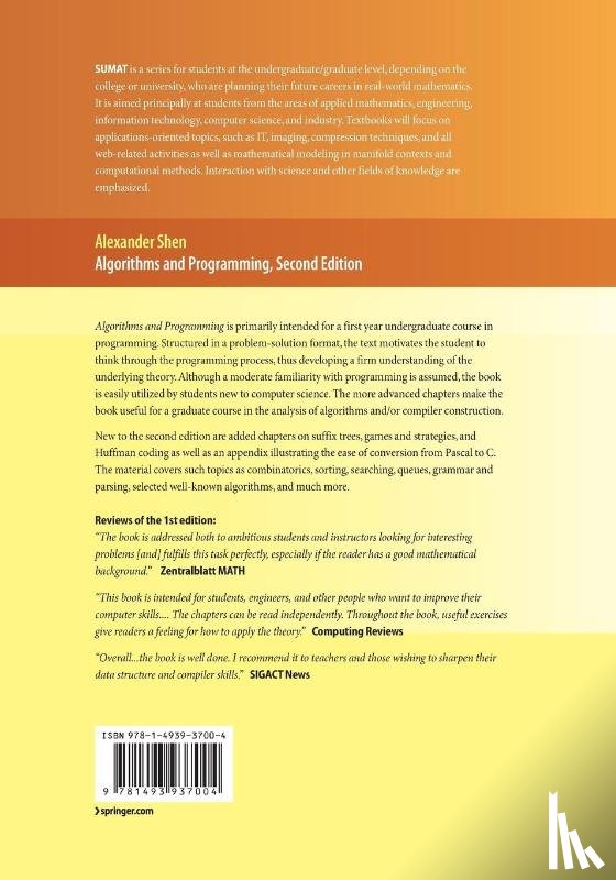 Shen, Alexander - Algorithms and Programming