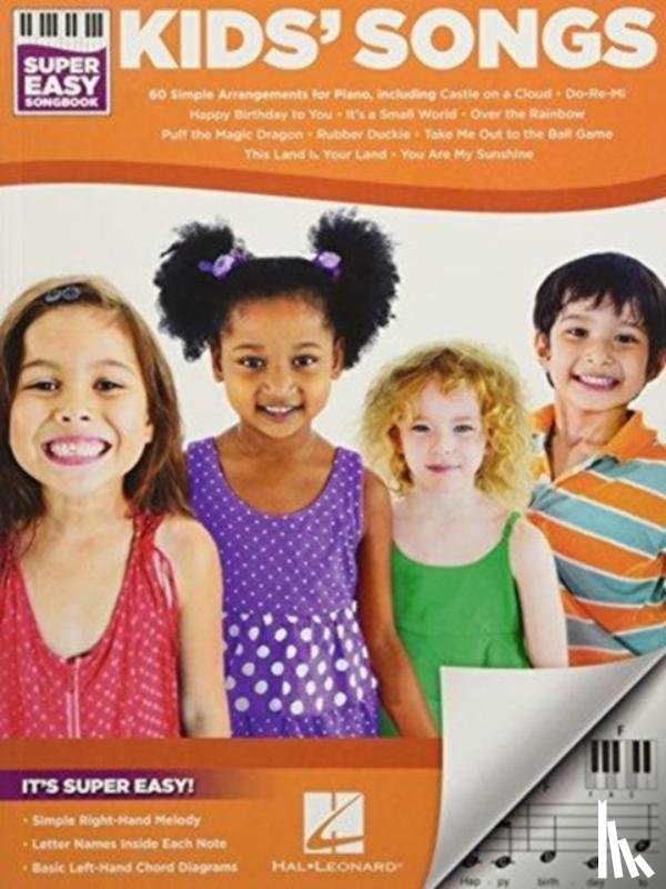 Hal Leonard Publishing Corporation - Kids' Songs - Super Easy Songbook