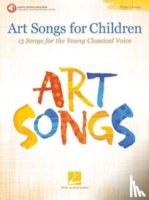 Hal Leonard Publishing Corporation - Art Songs For Children