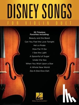 Hal Leonard Corp - Disney Songs for Violin Duet