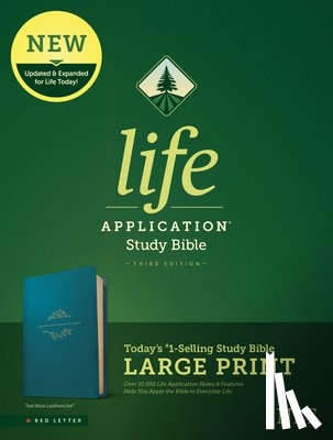 Tyndale - NLT Life Application Study Bible, Third Edition, Large Print (Leatherlike, Teal Blue)