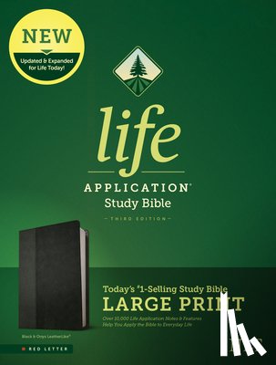 Tyndale - NLT Life Application Study Bible, Third Edition, Large Print (Leatherlike, Black/Onyx)