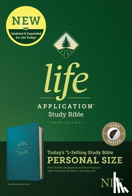 New Living Translation - NLT Life Application Study Bible, Third Edition, Personal Size (Leatherlike, Teal Blue, Indexed)
