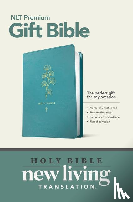  - Premium Gift Bible NLT (Red Letter, Leatherlike, Teal)