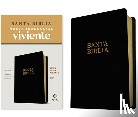 Tyndale - Santa Biblia Ntv, Letra Súper Gigante (Sentipiel, Negro, Let