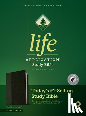 Tyndale - NLT Life Application Study Bible, Third Edition (Leatherlike, Black/Onyx, Indexed, Red Letter)