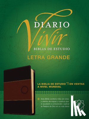 Tyndale Bible - Biblia de Estudio del Diario Vivir Ntv, Letra Grande (Sentipiel, Café/Café Claro, Letra Roja)