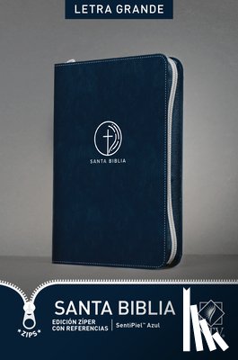 Tyndale - Santa Biblia Ntv, Edición Zíper Con Referencias, Letra Grande (Sentipiel, Azul, Letra Roja)